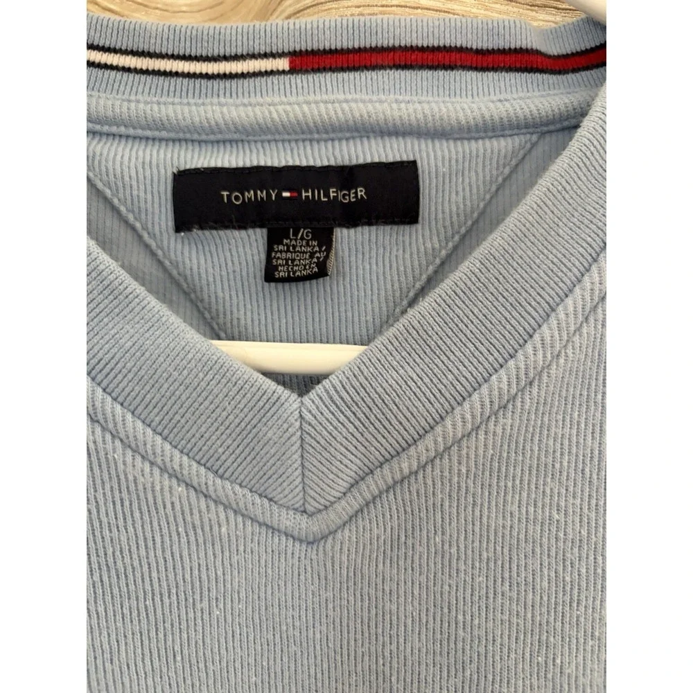 Tommy‎ Hilfiger Men's Essential Long Sleeve Cotton V-Neck Sweater Large